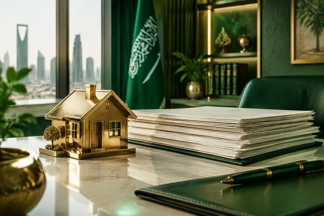 مشهد توضيحي مولّد بالذكاء الاصطناعي لدراسة الالتزامات المالية بهوية سند